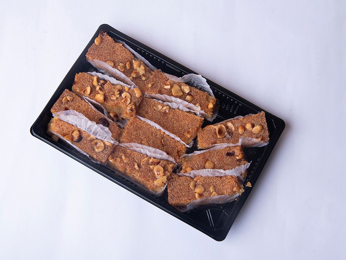 Basbousa with nuts