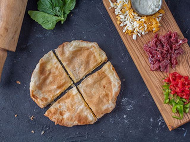 Small Pastrami With Cheese Pie