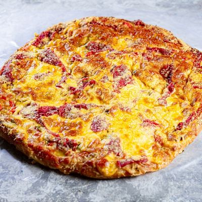 Pastrami + Eggs Oriental Pizza