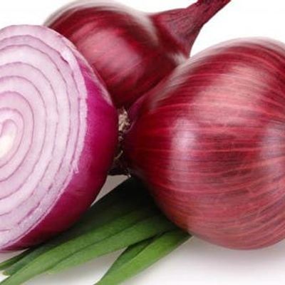 Onions, peppers, and lemon