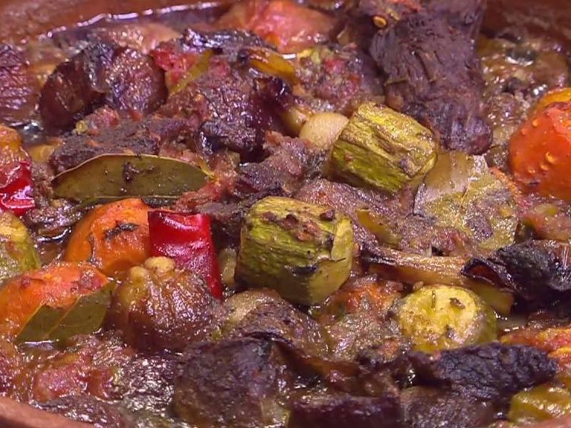 Onion With Meat Casserole