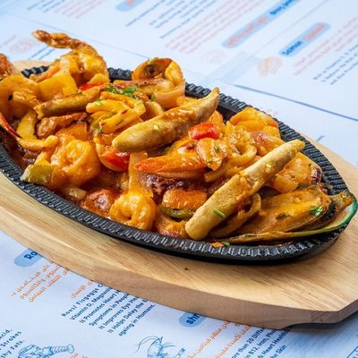 Grilled Roe And Shrimp