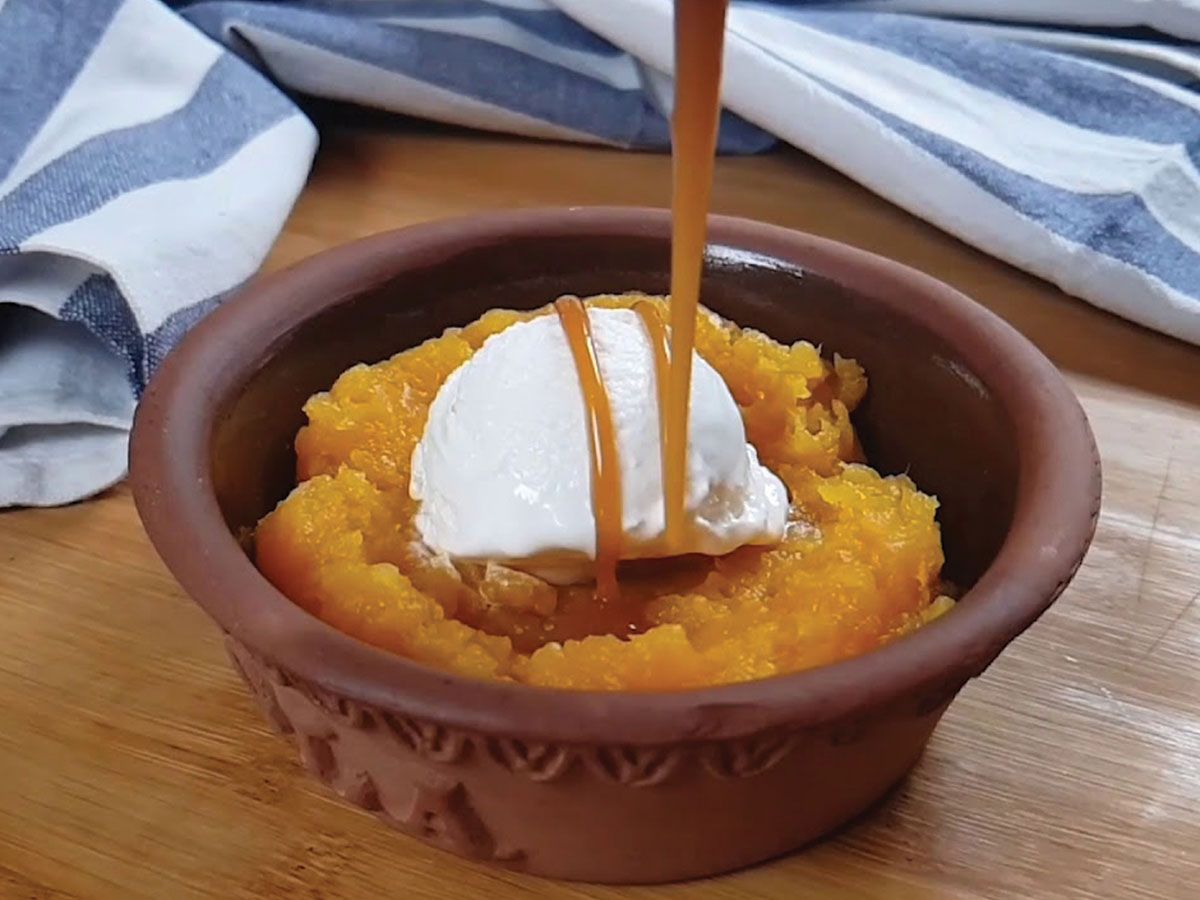 Ice cream oven potato