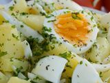 Potato Puree with boiled egg sandwich
