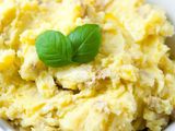 Potato Puree with fried egg sandwich