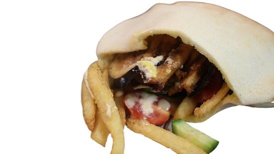 Falafel Sandwich With Eggplant