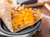 French Fries With Mozzarella Cheese Sandwich