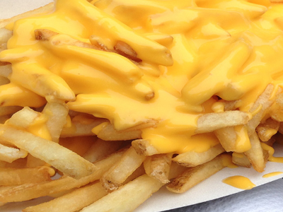 french fries with cheese