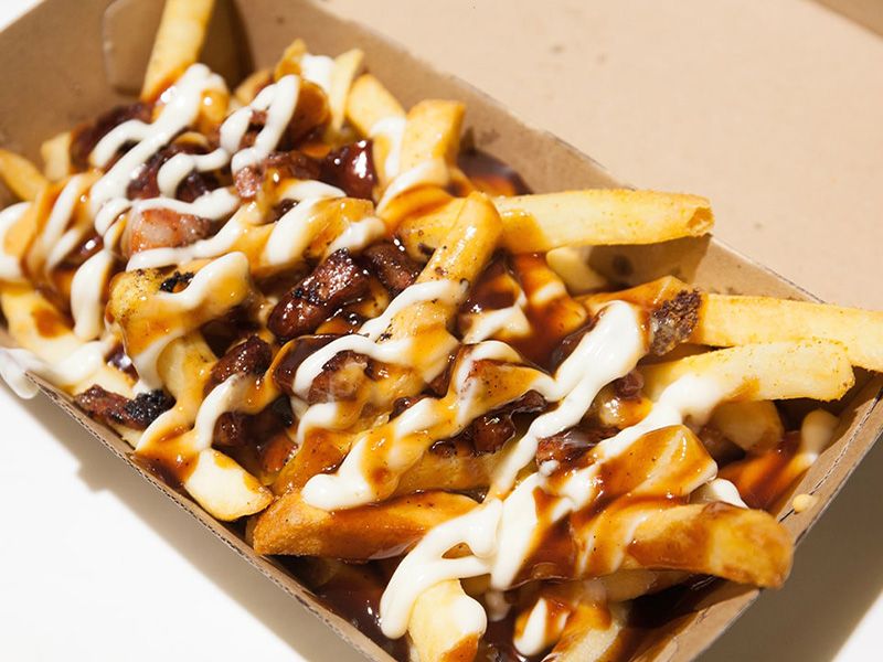 French Fries with Oriental Sausage Packet