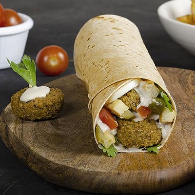 Potato with Falafel sandwich