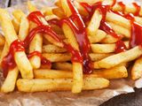 French Fries With Ketchup Sandwich