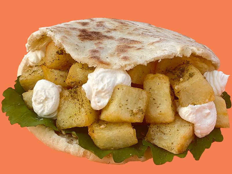 Fries With Labneh And Thyme Sandwich