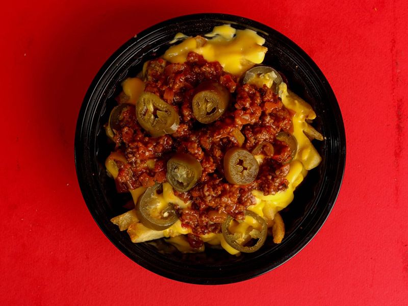 Mexican Beef with Cheese Fries