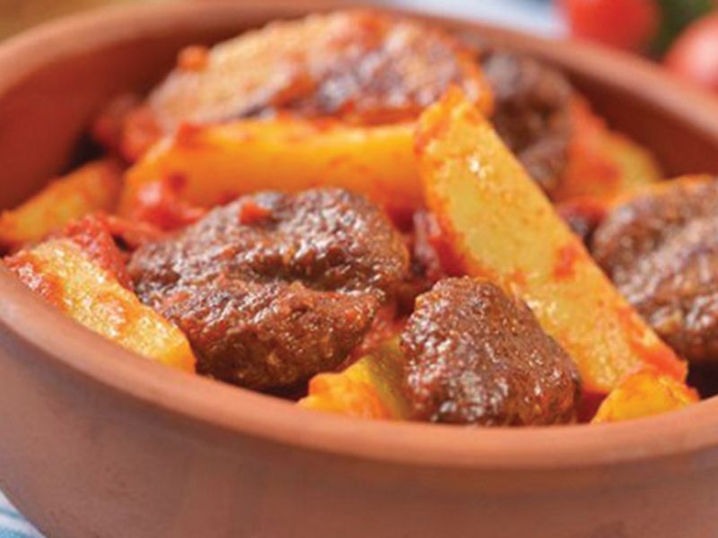 Potato With Meat Tajine