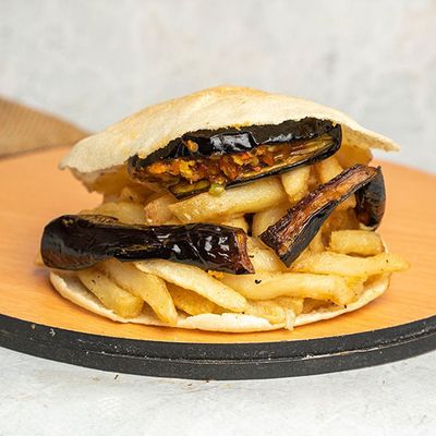 Potatoes Eggplant Sandwich