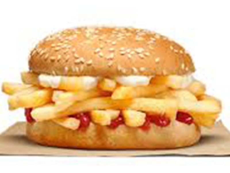 French fries With Burger sandwich