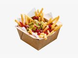 French Fries With Cheese Sauce And Jalapeno