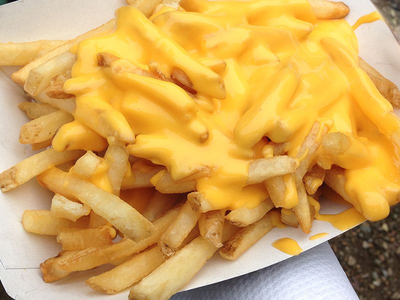 French Fries With Cheddar Cheese SAuce