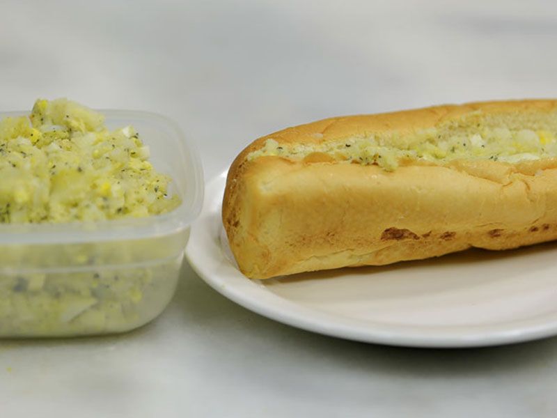 Puree Potato With Butter French Sandwich