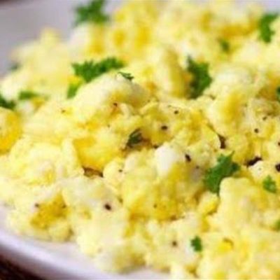 Potato Puree with Eggs Box