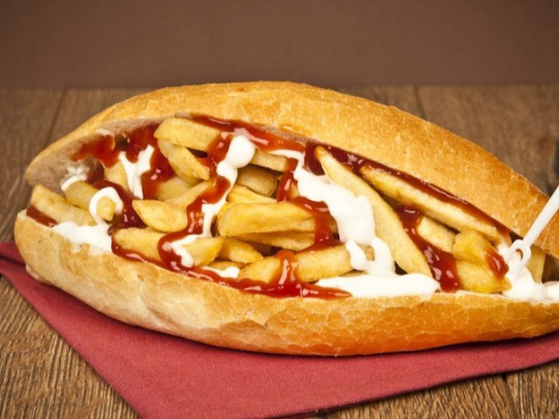 Mozzarella French Fries Sandwich