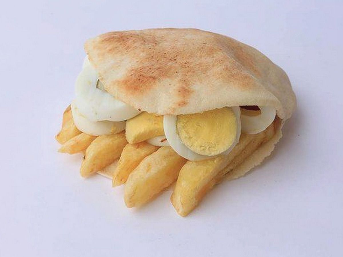 Regular Boiled Egg Potato Sandwich