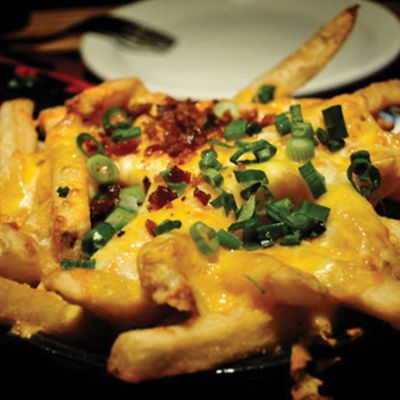 Texas fries with cheese and meat