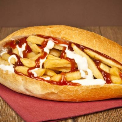Potatoes With Cheese Sandwich