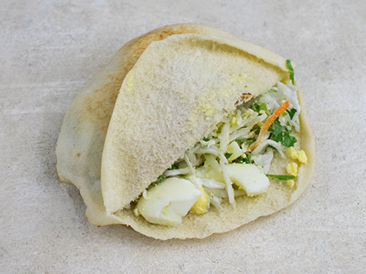 White cheese potato sandwich