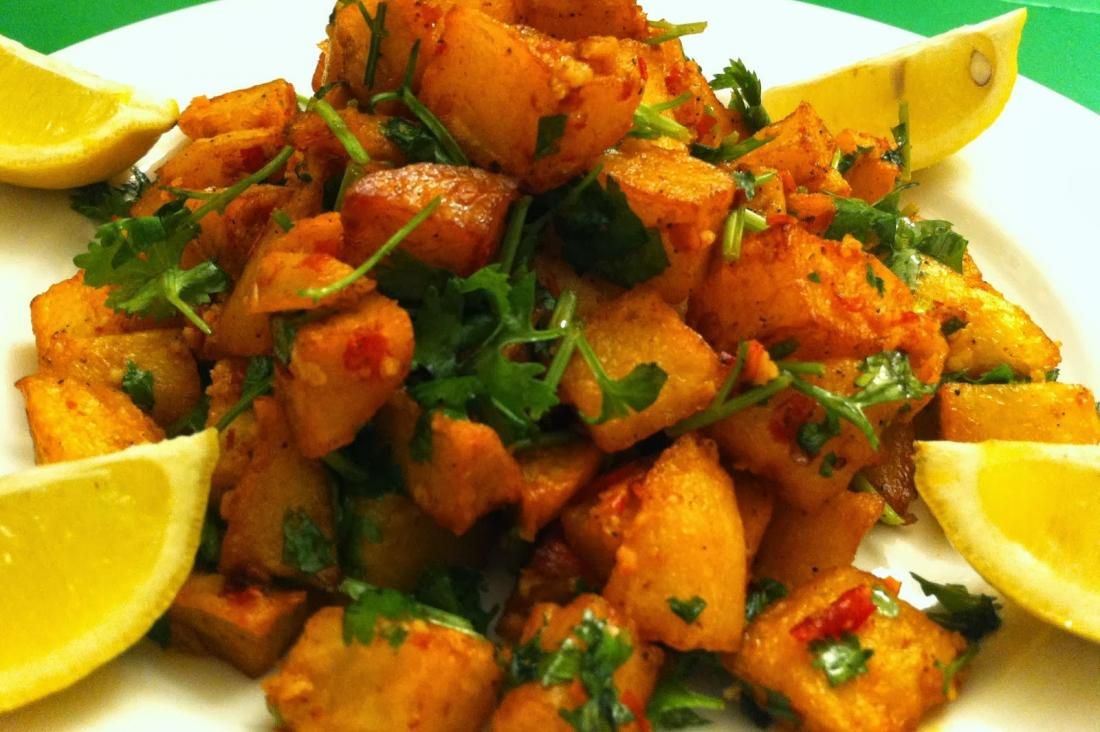 Spicy Potato With Cilantro