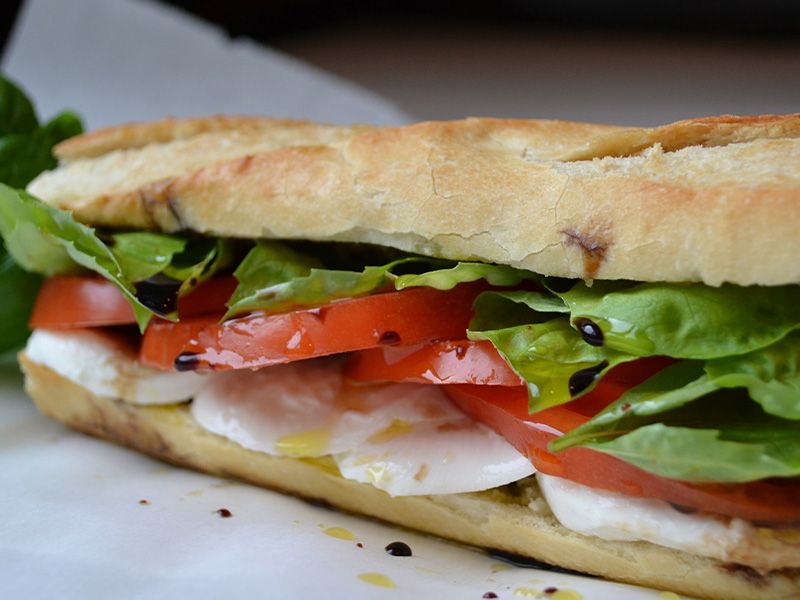 Cheese And Tomato Sandwich