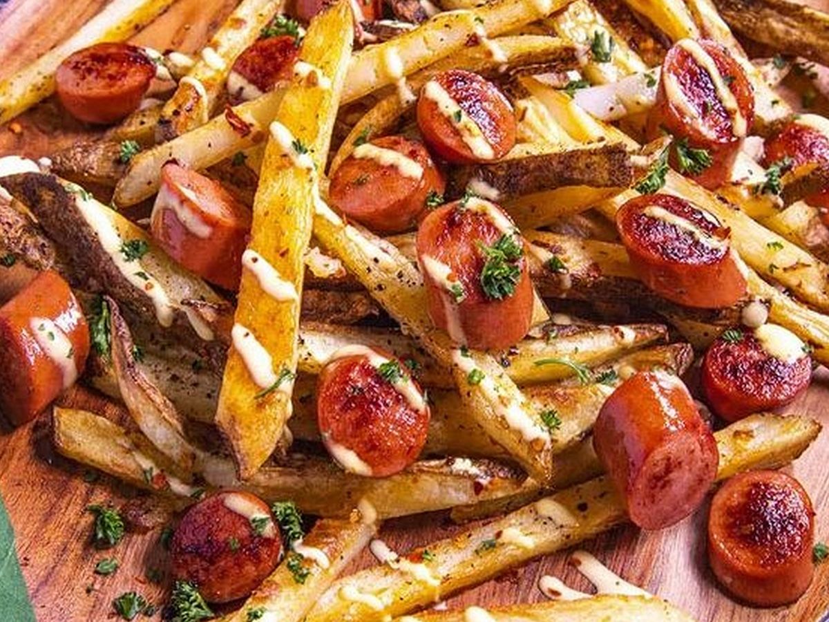 Mozzarella hot dog Potatoes