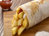 French Fries With Mozzarella Cheese Sandwich