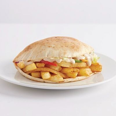 Potato Fingers and Cottage Cheese Sandwich