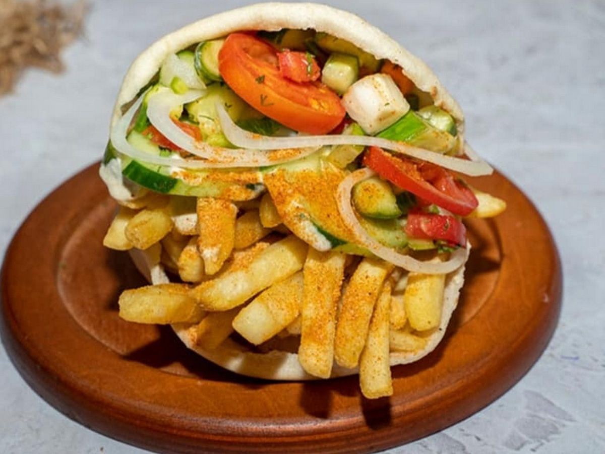 salad potato fingers sandwich