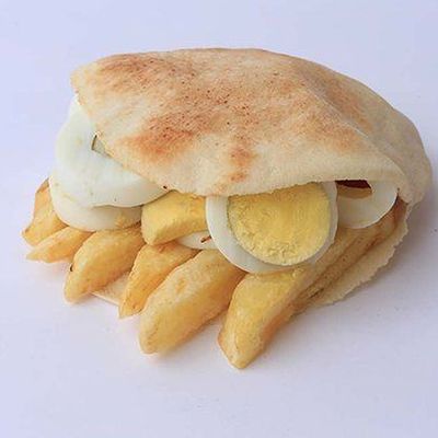 Shami Potato and Egg Sandwich