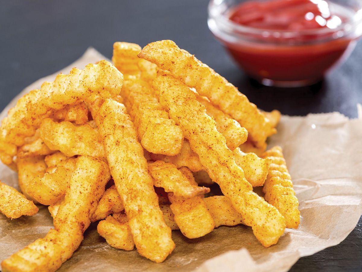 Friskies Fries With Cocktail Sauce