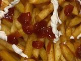 French Fries With Mayonnaise Sandwich