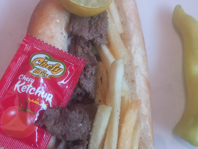 Fino Liver Sandwich with potatoes
