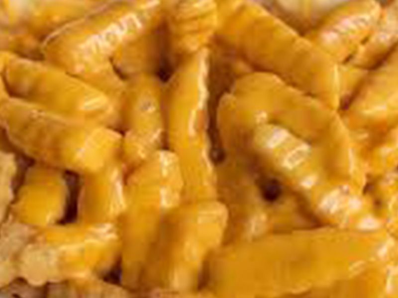 Crinkle Fries With Cheese
