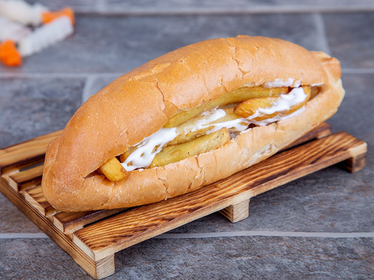 Mayonnaise Potatoes Sandwich