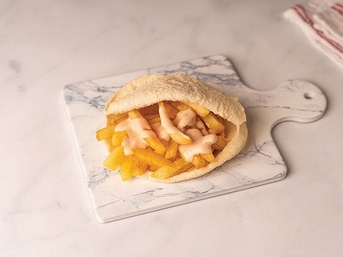Potato mayonnaise sandwich