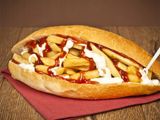 French Fries With Mayonnaise Sandwich - French Bread