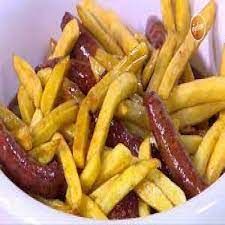 French Fries With Oriental Sausage