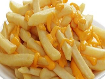 French Fries With Cheddar Cheese Sauce Packet