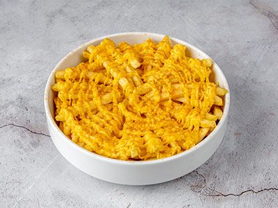 French Fries With Cheddar Cheese Sauce