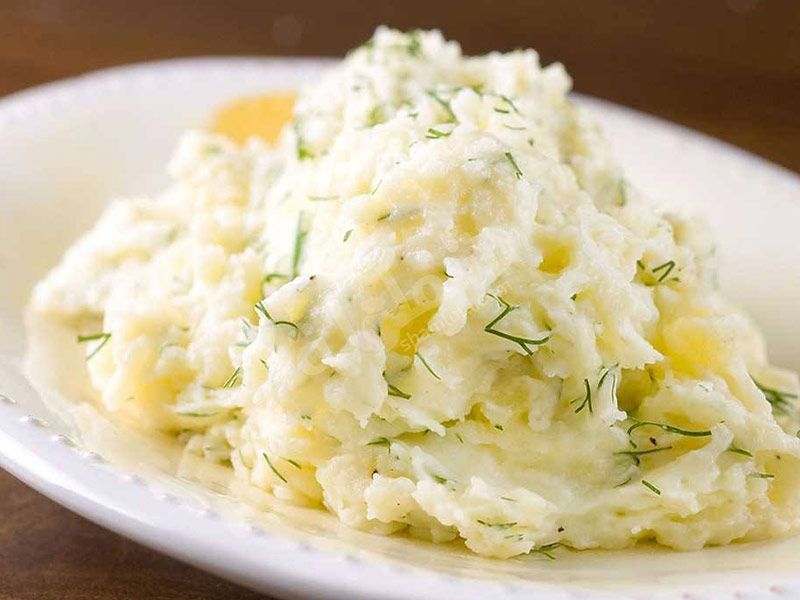 Mashed Potato With Boiled Eggs Platter