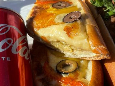 Mozzarella Cheese Potatoes Sandwich
