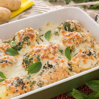طبق بطاطس بالجبنة الموزاريلا