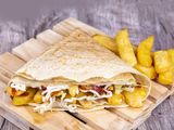 Potato and mozzarella crepe